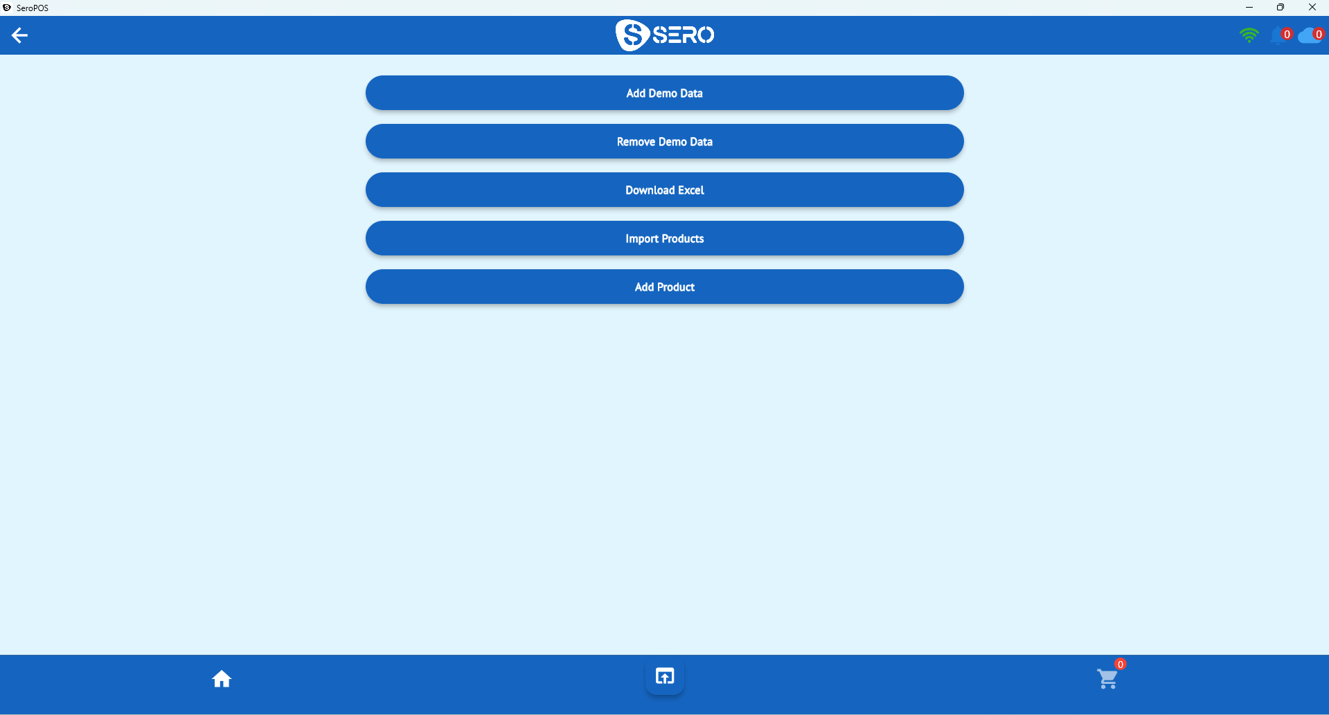 Bulk product import and export tools in a retail POS system